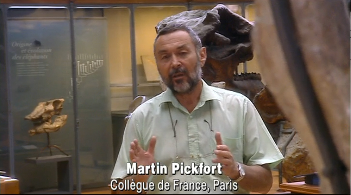 Abb. 2: Der Paläoanthropologe Martin Pickfort in Geheimnis Mensch (France 3/ZDF 2003)