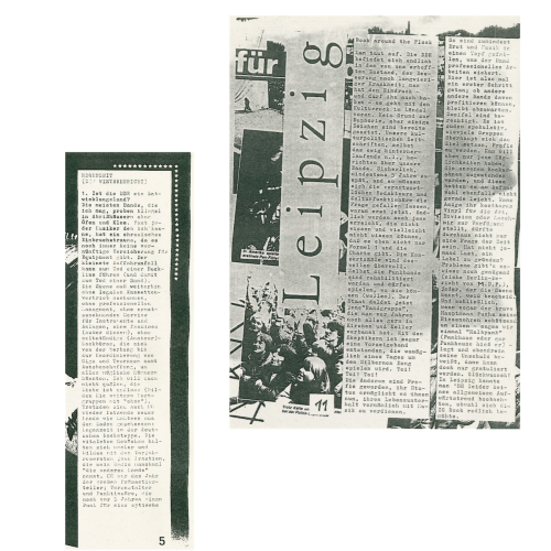 Bericht Situation der Punks in Leipzig 1988