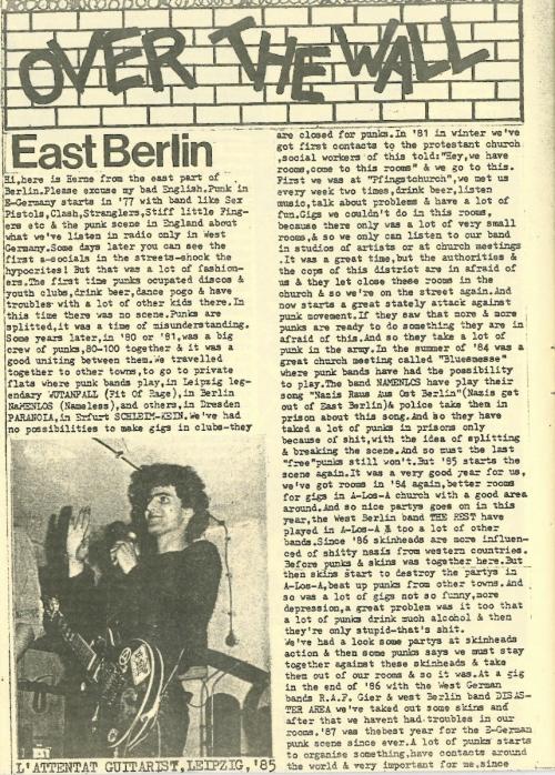 Situationsbericht in der DDR