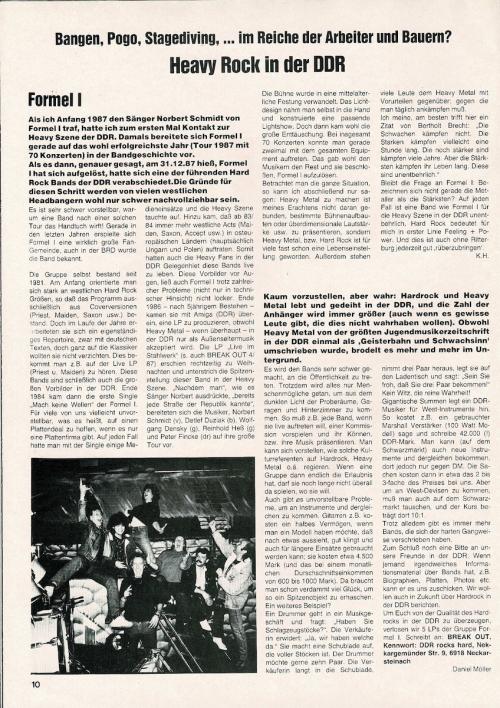 Bericht über Heavy Metal Rock in der DDR